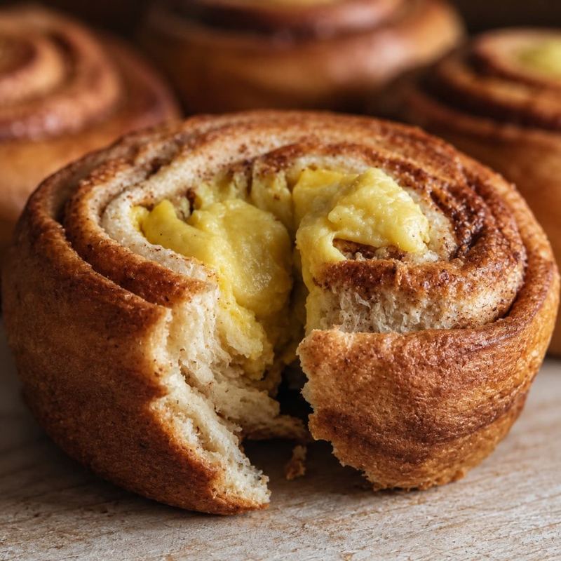 Custard swirl bun from the Kāffi Colombo kitchen