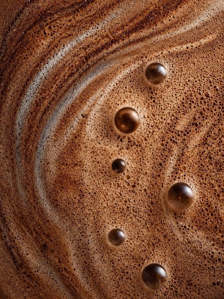 Close-up of espresso crema in the cup at Kāffi Colombo